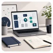 دیاگرام معماری نرم‌افزار روی میز مطالعه
